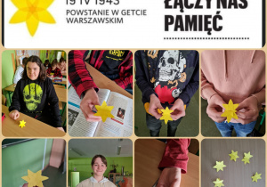 Żonkile wykonane przez uczniów