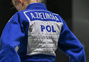 Na zdjęciu widać Olę, biorącą udział w zawodach.