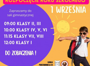 Rozpoczęcie roku szkolnego 2026/2027